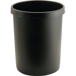 Papierkorb 45l H480xØ390 m.Griffrand Ku.schwarz