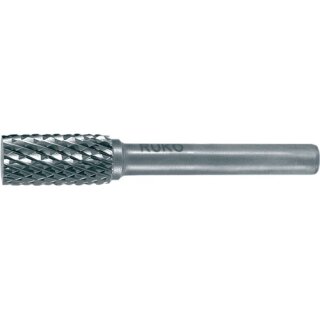 Frässtift ZYA D.6mm Kopf-L.18mm Schaft-D.6mm HM Blank Verz.KVZ 4 RUKO