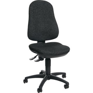 Bürodrehstuhl m.Permanentkontakt anthrazit 420-550mm o.Lehnen Trgf.110kg TOPSTAR