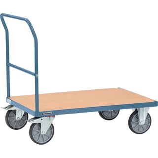 Plattformwagen Ladeflchen L1200xB800mm STA taubenblau Trgf.600kg PROMAT