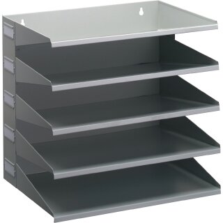 Sortierstation 5 Fächer H330xB360xT250 Stahlbl.lichtgrau DURABLE