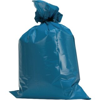Kunststoffsack 120l LD-PE blau 60 µm B700xL1100mm 250St./Karton