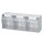 Klarsichtmagazin H242xB600xT203mm 3 x E Ku.weiß LOCKWEILER