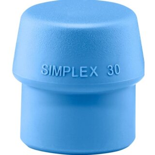 Schonhammerkopf SIMPLEX Kopf-Ø 30mm TPE-soft blau weich HALDER