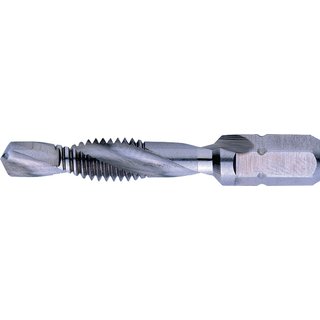 Kombigewindebohrer HSSG 1/4 Zoll 6KT M6x5,0mm Steig.1,00mm PROMAT