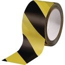 Warnmarkierungsband PVC schwarz/gelb L.66m B.60mm Rl.