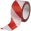 Warnmarkierungsband PVC rot/wei L.66m B.60mm Rl.