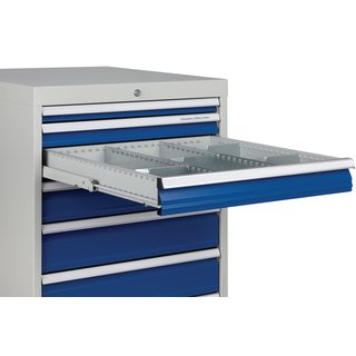 Schubladenschrank H1019xB1005xT736mm lichtgrau/anthrazitgrau 6 Schubl.Vollauszug