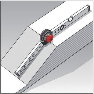 Winkelmessgert WINKELSTAR Messber.0-270Grad Schenkel-L.60x120cm BMI