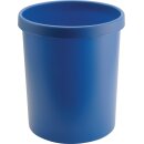 Papierkorb 30l H405xØ350 m.Griffrand Ku.blau