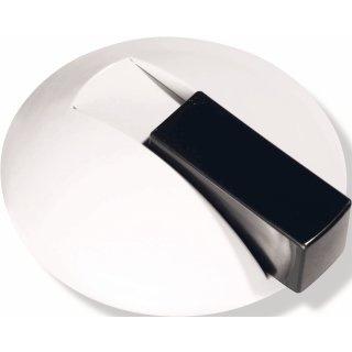 Bodentürpuffer 625 90 D.85mm H.22,5mm Ku.90 tiefschwarz Dübelmontage HEWI