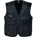 Weste Gr.54 dunkelgrau/schwarz/orange TERRATREND