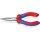 Flachrundzange L.140mm flach/rund ger.pol.Mehrkomp.-Hüllen KNIPEX