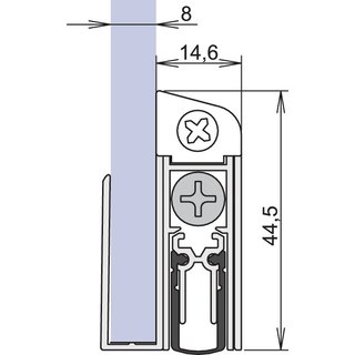 Trdichtung Schall-Ex GS-8 1-407 1-s.L.1208mm Alu.silberf.GLT ATHMER