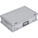 Kunststoffkoffer 33l PP m.1Griff L600xB400xH163mm grau...