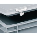 Kunststoffkoffer 33l PP m.1Griff L600xB400xH163mm grau stapelbar