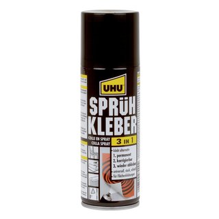 Sprhkleber 3 in 1 leicht gelblich 200 ml Spraydose UHU