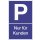 Parkplatzbeschilderung Parken f.Kunden L250xB400mm Ku.blau/weiß