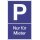 Parkplatzbeschilderung Parken f.Mieter L250xB400mm Ku.blau/weiß