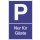 Parkplatzbeschilderung Parken f.Gäste L250xB400mm Ku.blau/weiß