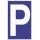 Parkplatzbeschilderung Parken L250xB400mm Ku.blau/weiß