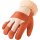 Handschuhe Gr.10 1/2 m.Teddyfutter Möbelleder m.gr.Stulpe aus Canvas