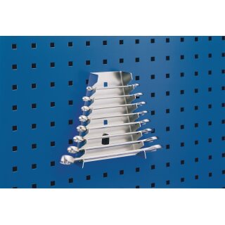 Schraubenschlüsselhalter H180xB70/145xT40mm 8 Aufnahmen senkrecht f.Lochplatten