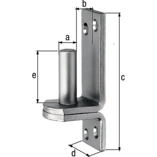 Kloben auf Platte 16x13mm VA GAH