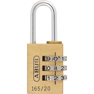 Zahlenvorhangschloss 165 Schlosskörper-B.23mm MS Zahlenroll.3 ABUS