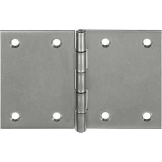 Edelstahl-Scharniere 1.4301 10504 H80mm B.120mm S.1,5mm VA gerollt,breit VORMANN