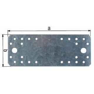 Flachverb. EN 14545:29-2 L.80mm B.40mm S.2mm STA sdmverz. Anz. Löcher 8 GAH