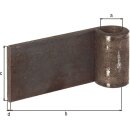 Anschweißband 13x80x40x5mm STA roh GAH
