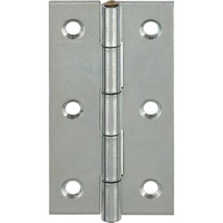 Scharnier H.30mm B.22mm S.0,9mm STA blau verz.gerollt,schmal VORMANN