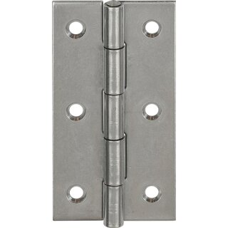 Scharnier H.50mm B.31mm S.1,0mm VA gerollt,schmal VORMANN