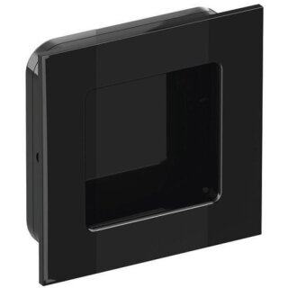 Schiebetürmuschel 544.60 PA90 tiefschwarz glänzend quad.f.HLT L.60mm B.60mm HEWI