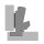 Weitwinkelscharnier Sensys 8657i TH 54 vern.HETTICH