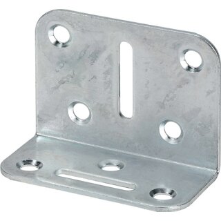 Verstellwinkel L.50x35mm B.70mm S.2mm STA roh blau verz.VORMANN