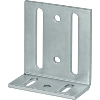 Verstellwinkel sta.L.75x35mm B.65mm S.3,5mm STA roh blau verz.VORMANN