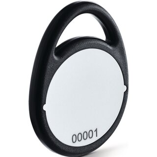 Zutrittskontrollsystem Schlüsselanh. MIFARE DESFireEV2 schwarz RFID-Transponder
