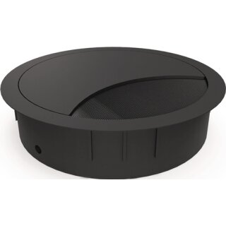 Kabeldf.EXIT R Zamak schwarz EL.-D.80mm 12/144 BMB
