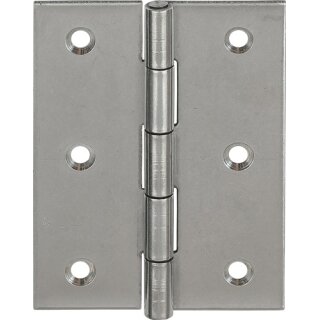 Scharnier 10502 H.40mm B.32mm S.0,9mm VA gerollt,halbbreit VORMANN