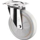Lenkrolle D.100mm Trgf.300kg Ku.Platte L138xB110mm Farbe...