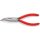 Flachrundzange L.160mm flach/rund 40Grad gew.pol.Ku.-Überzug KNIPEX
