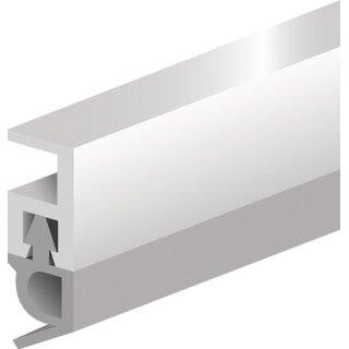 Abdichtungsschiene PTS-AR L.2100mm B.5mm Ku.blk braun m.weich PVC-Lippe ELLEN