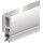 Abdichtungsschiene PTS-ZK L.2100mm B.6mm blk weiß m.weich PVC-Lippe ELLEN