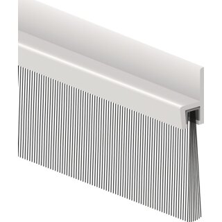 Bürstendichtung L.1000mm B.8,5mm Gesamt-H.50mm m.strapazierfähiger Bürs.ELLEN