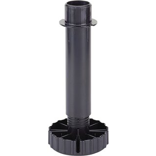 Sockelverstellfuß Korrekt Ku.schwarz 70mm Bereich -6/+30mm HETTICH