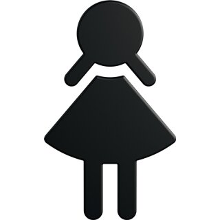 Symbol Frau 801.91B020 PA Farb-Nr.90 B.87mm H.150mm S.3mm HEWI