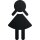 Symbol Frau 801.91B020 PA Farb-Nr.90 B.87mm H.150mm S.3mm HEWI