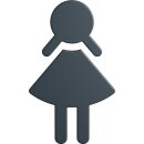 Symbol Frau 801.91B020 PA Farb-Nr.92 B.87mm H.150mm S.3mm...